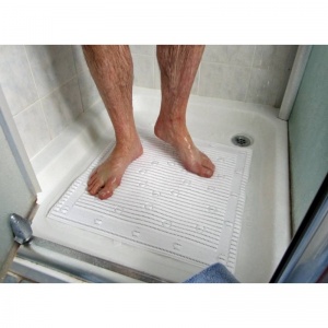 StayPut White Non-Slip Shower Mat (50 x 50cm)