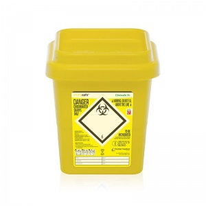 Clinisafe 3 Litre Infectious Clinical Waste Yellow Bin (Pack of 20)