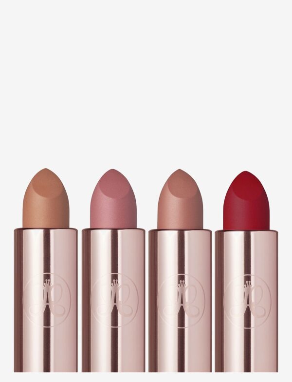 Anastasia Beverly Hills Deluxe Matte Lipstick Set - Peachy Nude, Hush Rose, Blush Brown & Royal Red - Lips